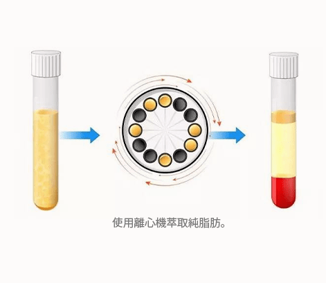 Centrifuge diagram separating plasma from blood sample.